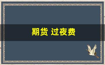 期货 过夜费(期货过夜费多少)_https://www.jnskb.com_装修公司_第1张